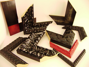 Moldura Lacada Preta